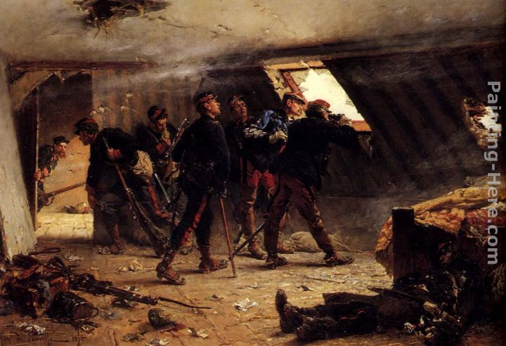 Episode From The Franco-Prussian War painting - Alphonse de Neuville Episode From The Franco-Prussian War art painting